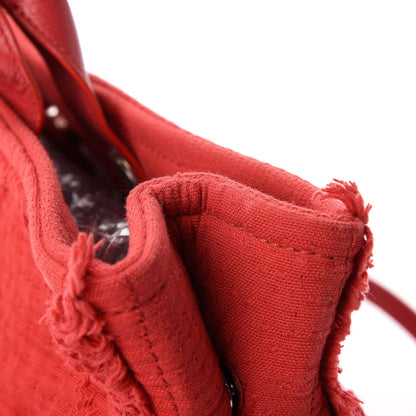 Chanel Canvas Large Double Face Shopping Tote Red 11 of 11