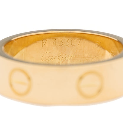 Cartier 18K Yellow Gold 5.5mm LOVE Ring 51 5.75 5 of 5