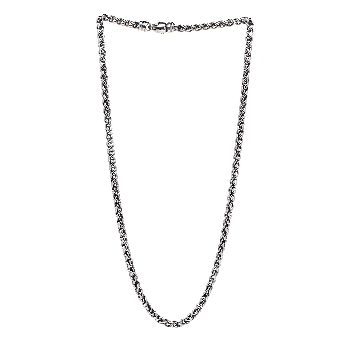 Sterling Silver 4mm Wheat Chain Necklace
