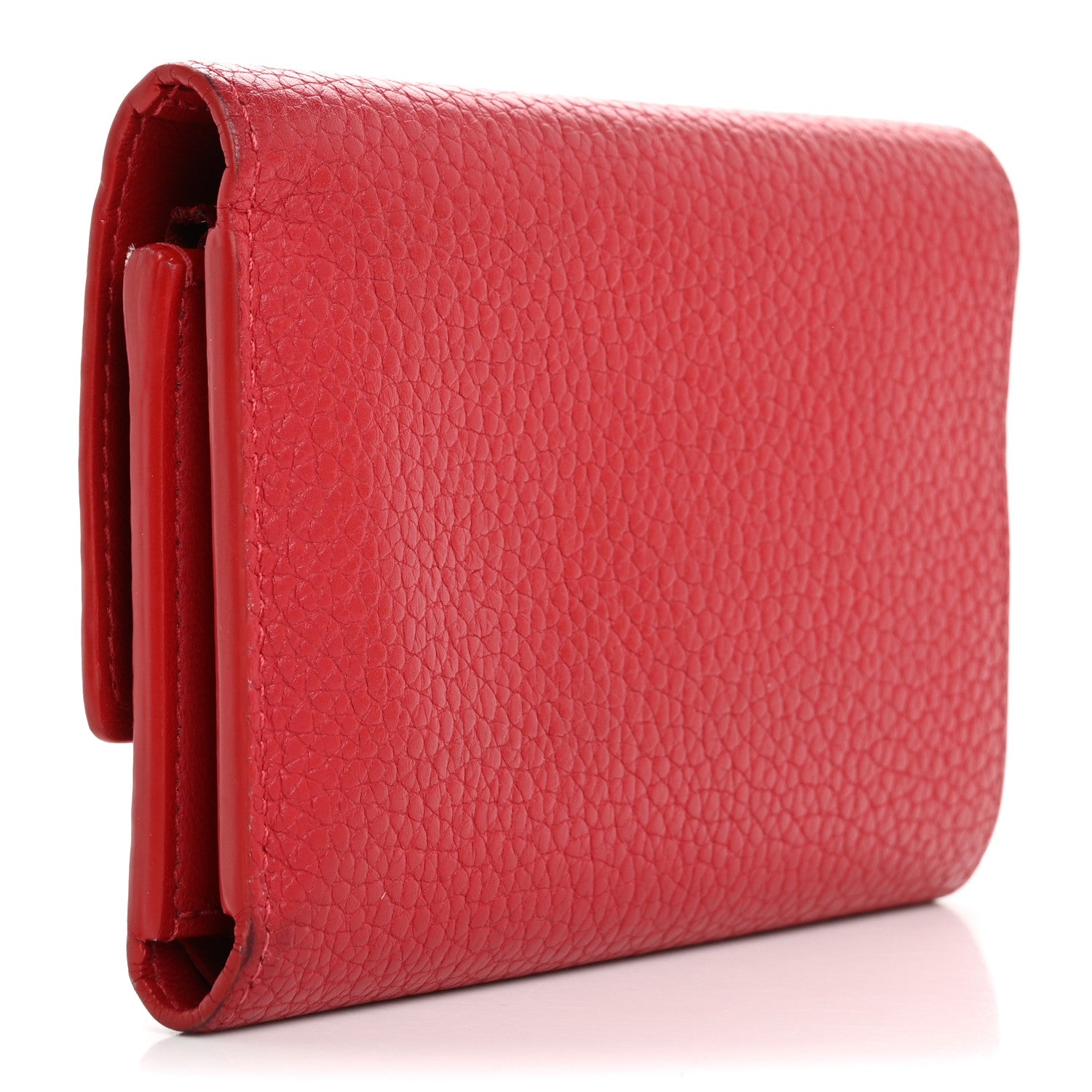 Louis Vuitton Taurillon Capucines Compact Wallet Rubis 3 of 14