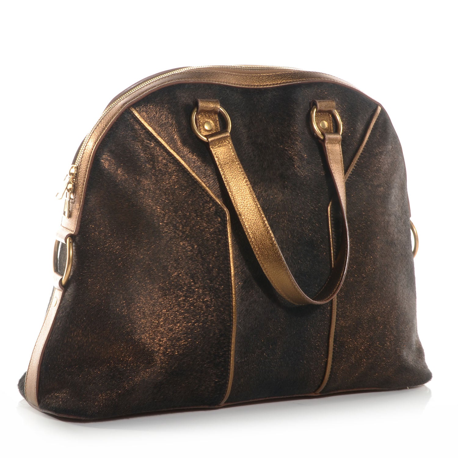 Saint Laurent Pony Hair Oversized Muse Tote 3 of 10