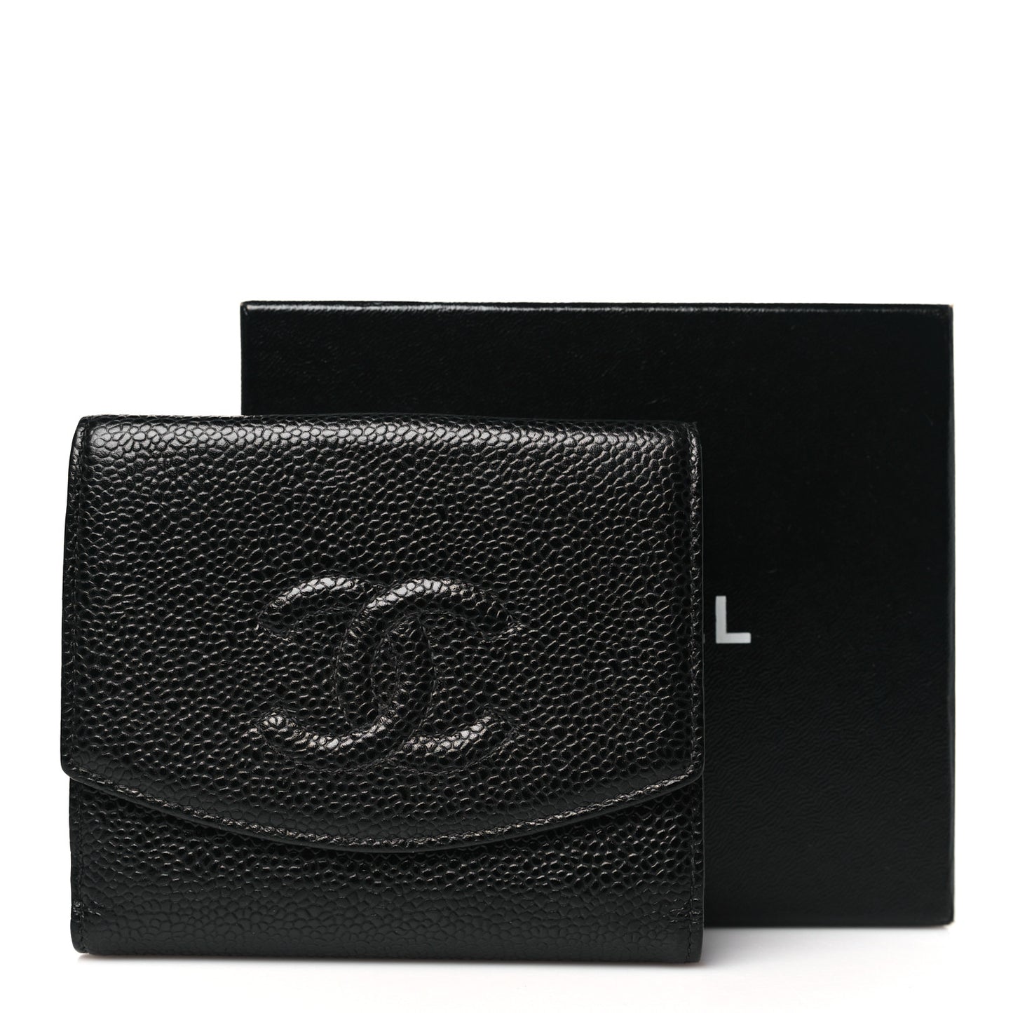 Caviar Timeless CC Flap Wallet Black