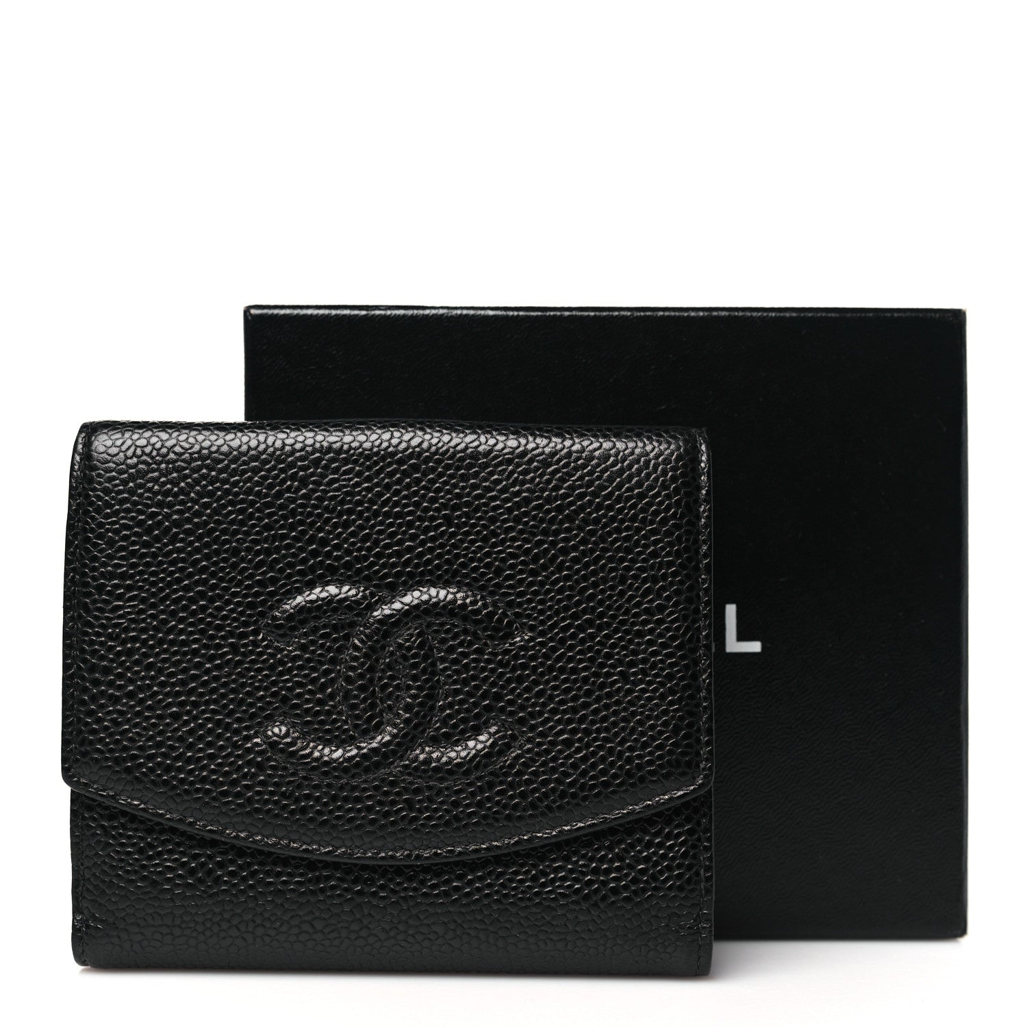Chanel Caviar Timeless CC Flap Wallet Black 10 of 10