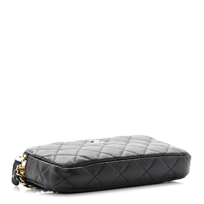 Chanel Caviar Quilted Small Clutch With Chain Black 4 of 16