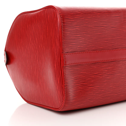 Louis Vuitton Epi Speedy 30 Castillan Red 9 of 17