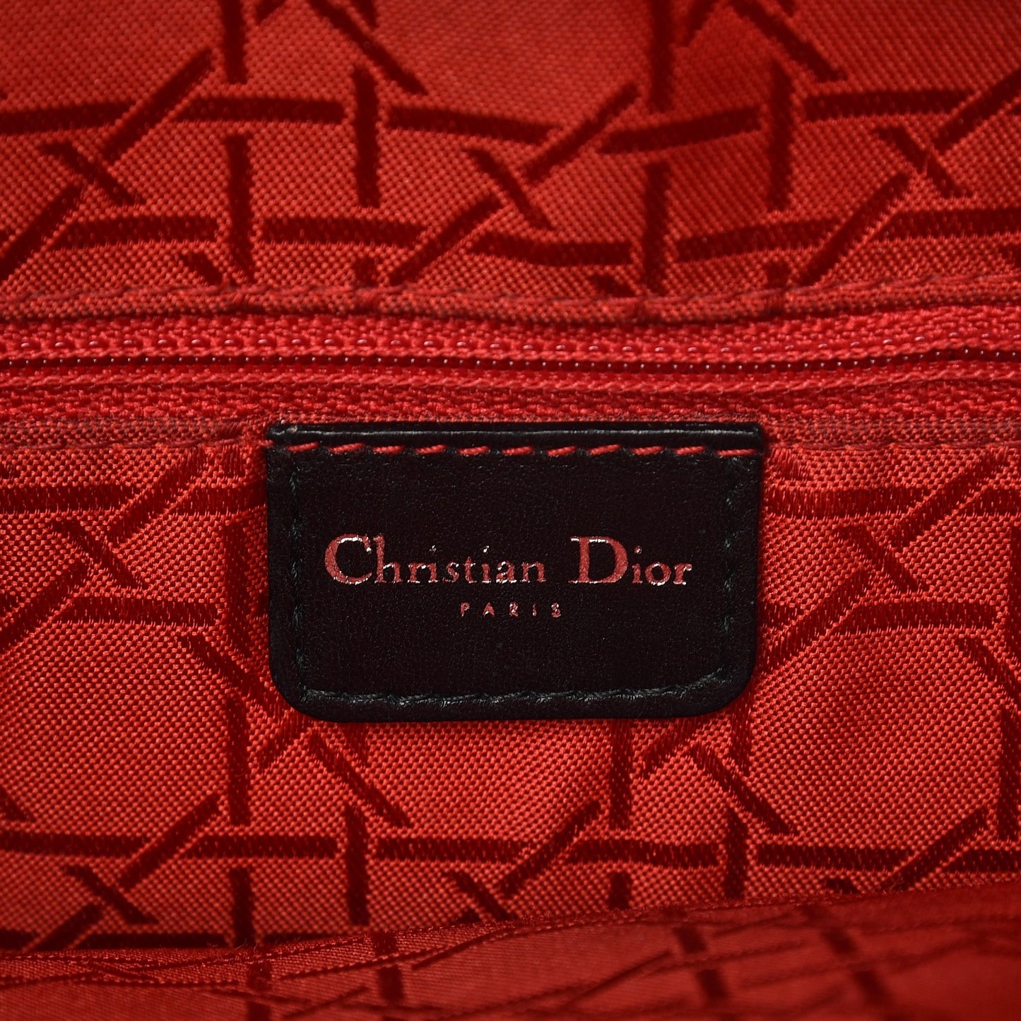 Lambskin Cannage Large Lady Dior Black
