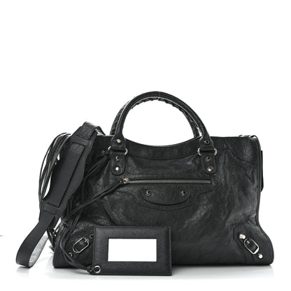 Balenciaga Agneau Classic Silver Hardware City Gris Fossile 3 of 14