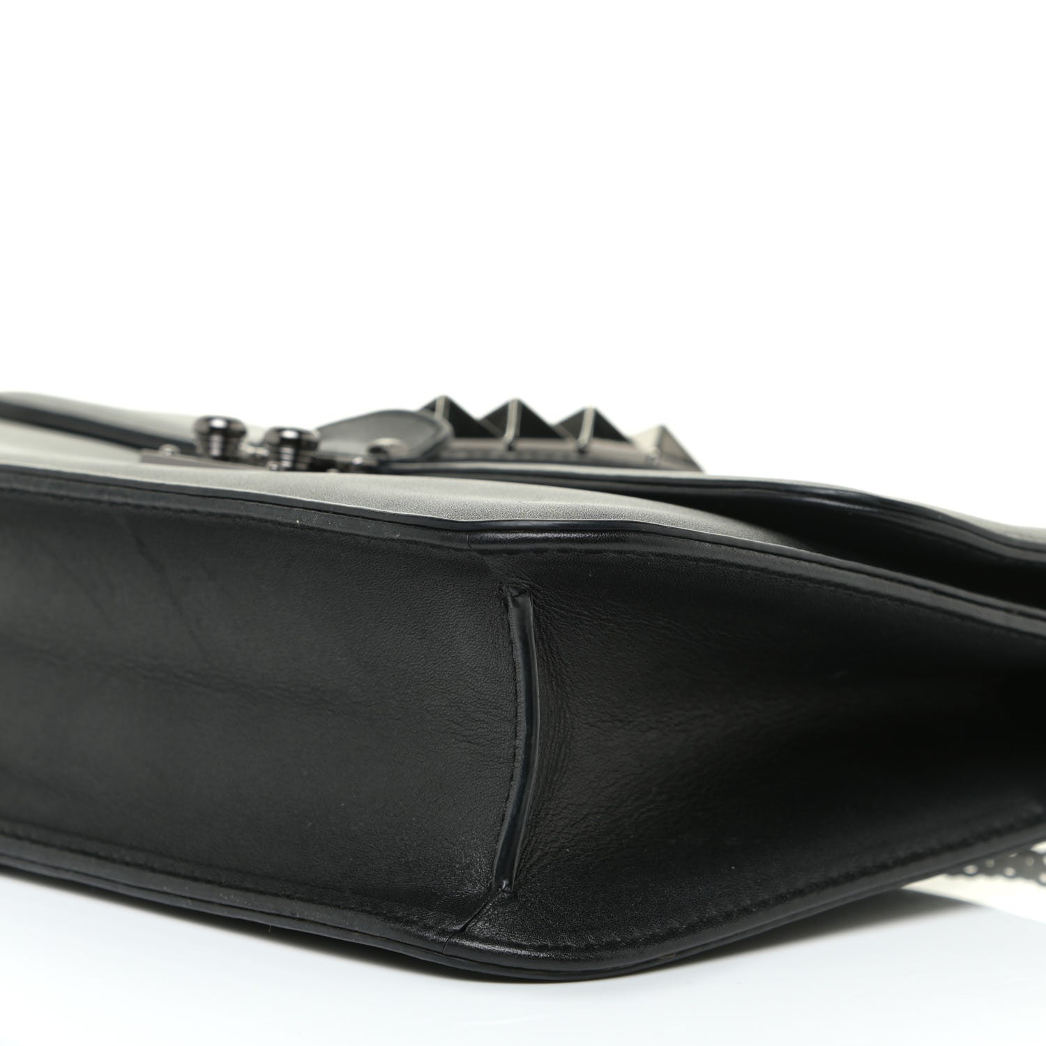 Valentino Garavani Vitello Medium Glam Lock Rockstud Flap Black 6 of 21