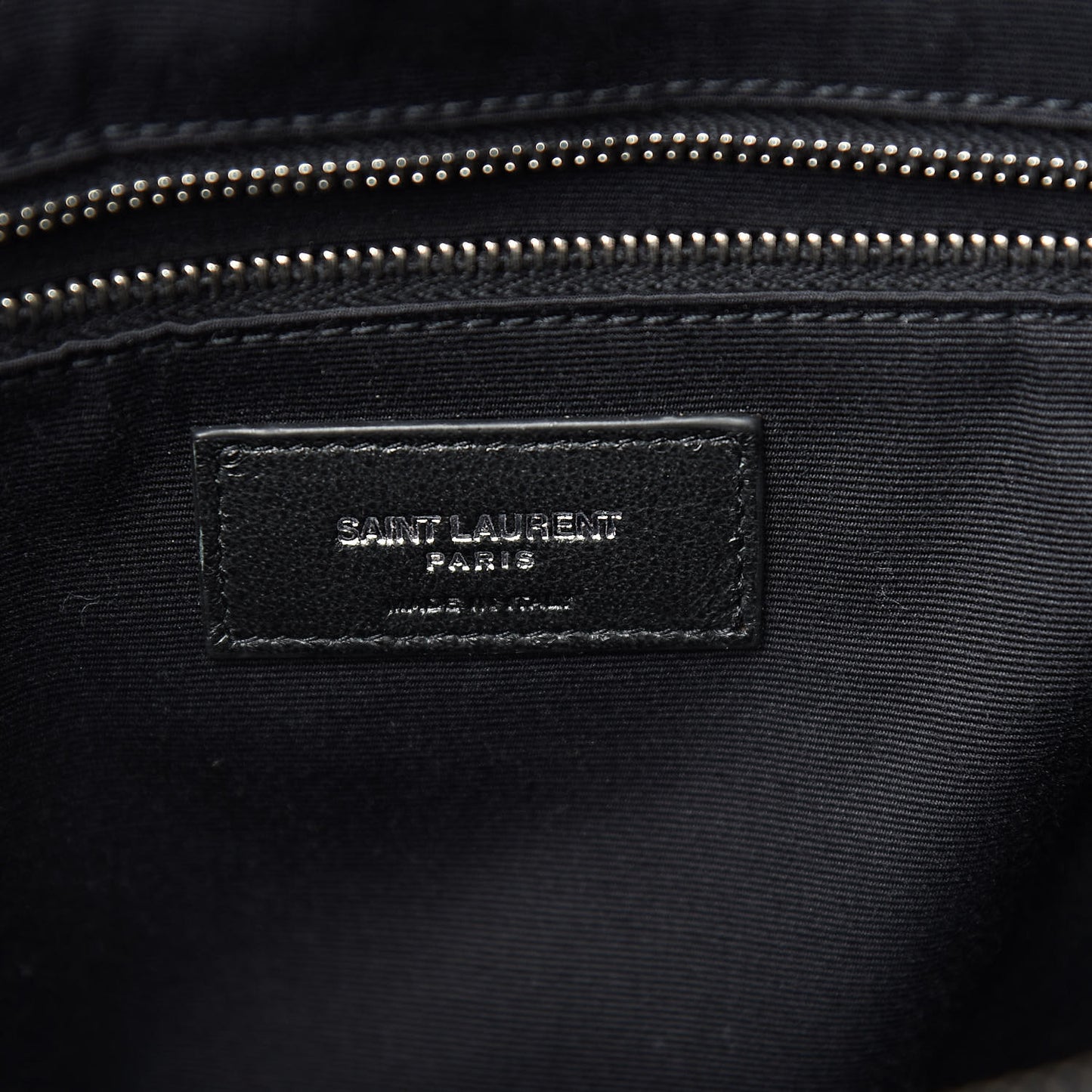 Calfskin Y Quilted Monogram Large Loulou Shopper Black