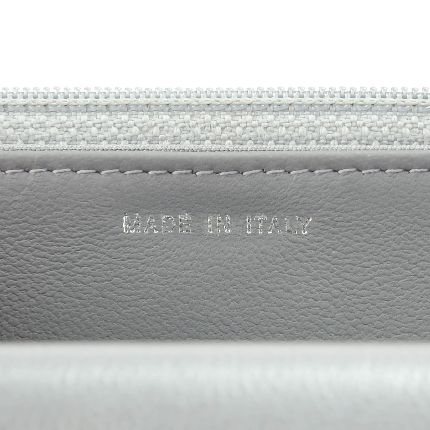 Caviar Chevron Quilted Boy Wallet On Chain WOC Silver