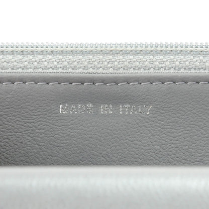 Chanel Caviar Chevron Quilted Boy Wallet On Chain WOC Silver 7 of 8
