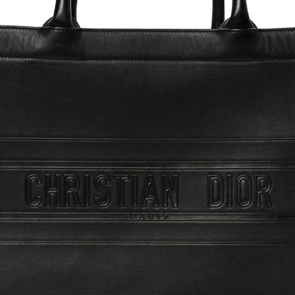 Christian Dior Calfskin Embossed Medium Book Tote Black 8 of 10