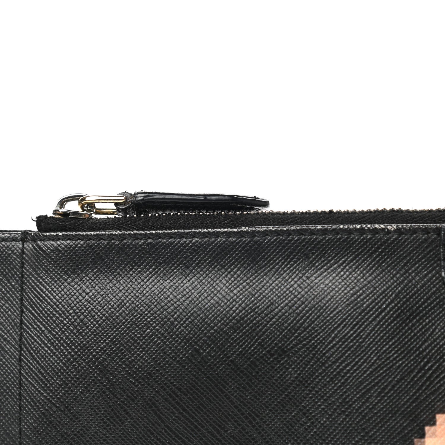 Givenchy Textured Coated Canvas Pixel Madonna Print Medium Cosmetic Pouch Black 12 of 18