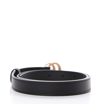 Gucci Calfskin Double G 20mm Belt 80 32 Black 2 of 4