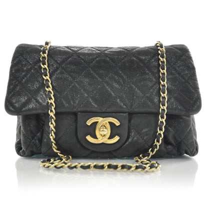 Chanel Iridescent Calfskin Chic Quilt Flap Black 1 of 9