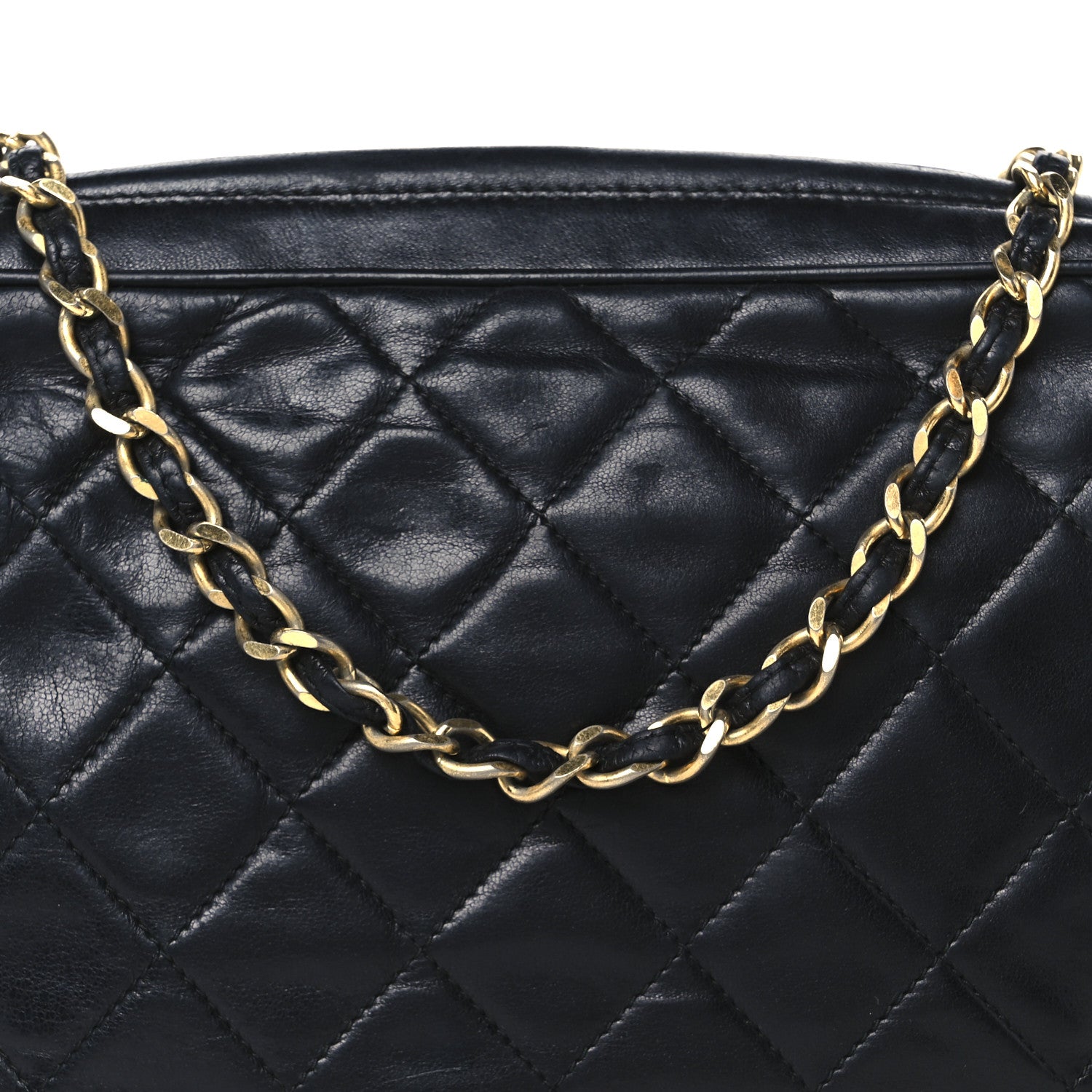 Chanel Lambskin Quilted CC Tassel Camera Case Black 9 of 12