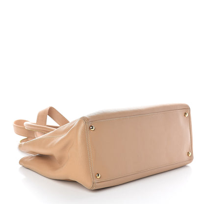 Chanel Calfskin Cerf Executive Shopper Tote Beige Clair 4 of 12