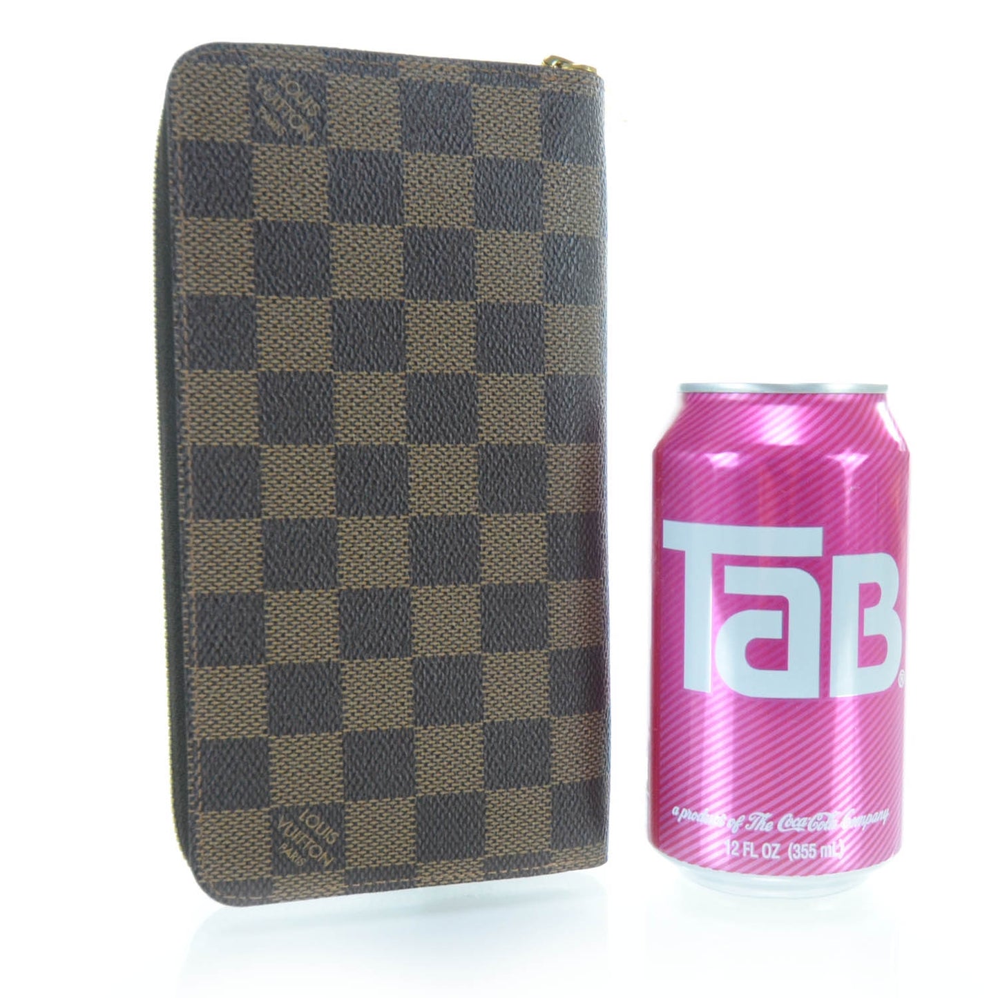Damier Ebene Illustre Zippy Wallet Violet