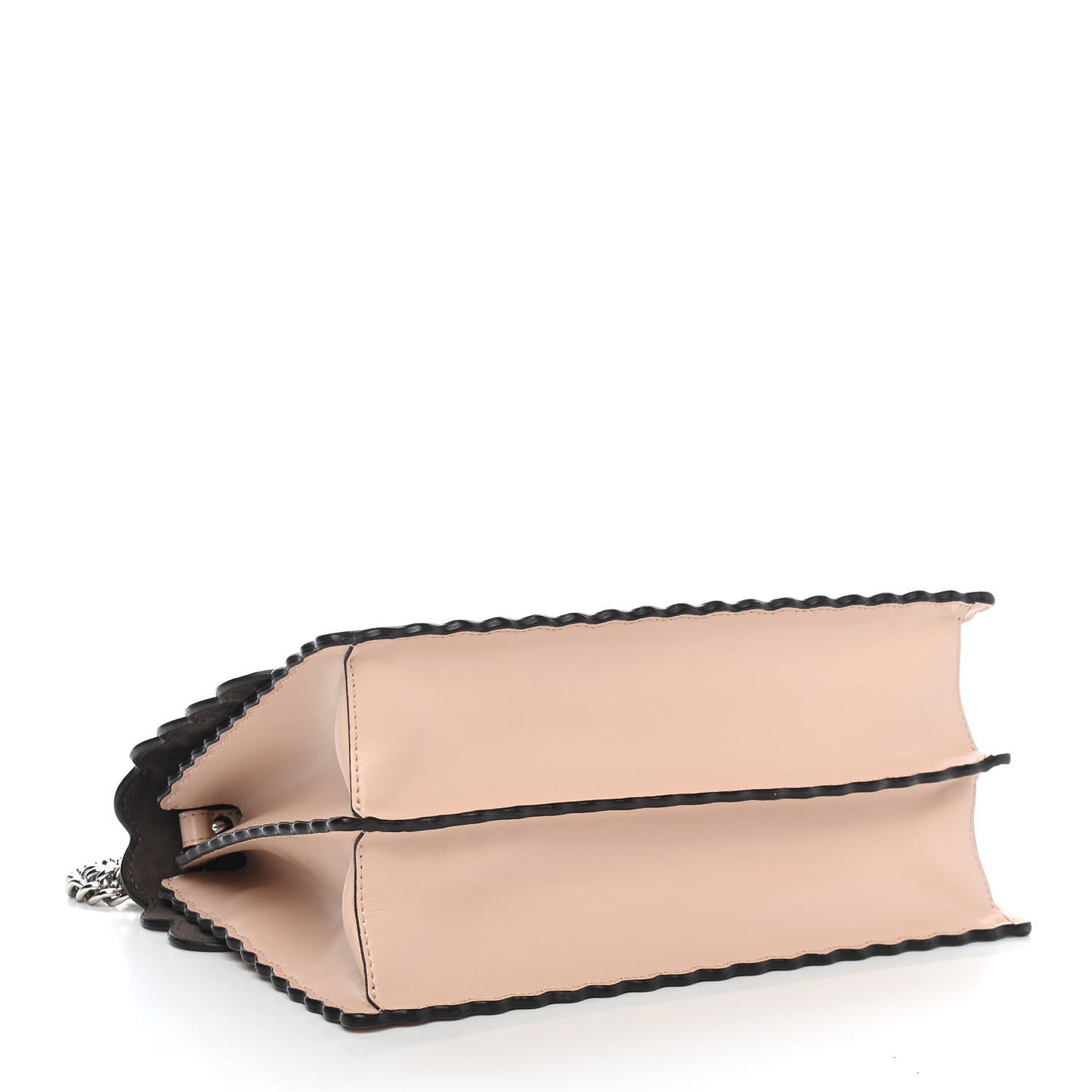 Vitello Liberty Scalloped Studded Kan I Shoulder Bag Plaster