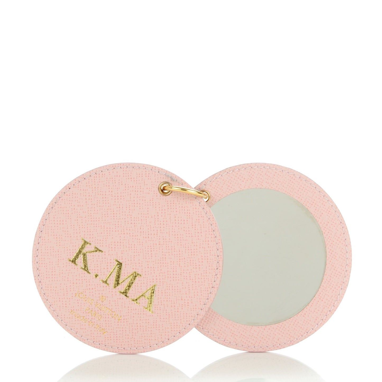 Monogram LV Mirror Bag Charm Key Holder Rose Ballerine