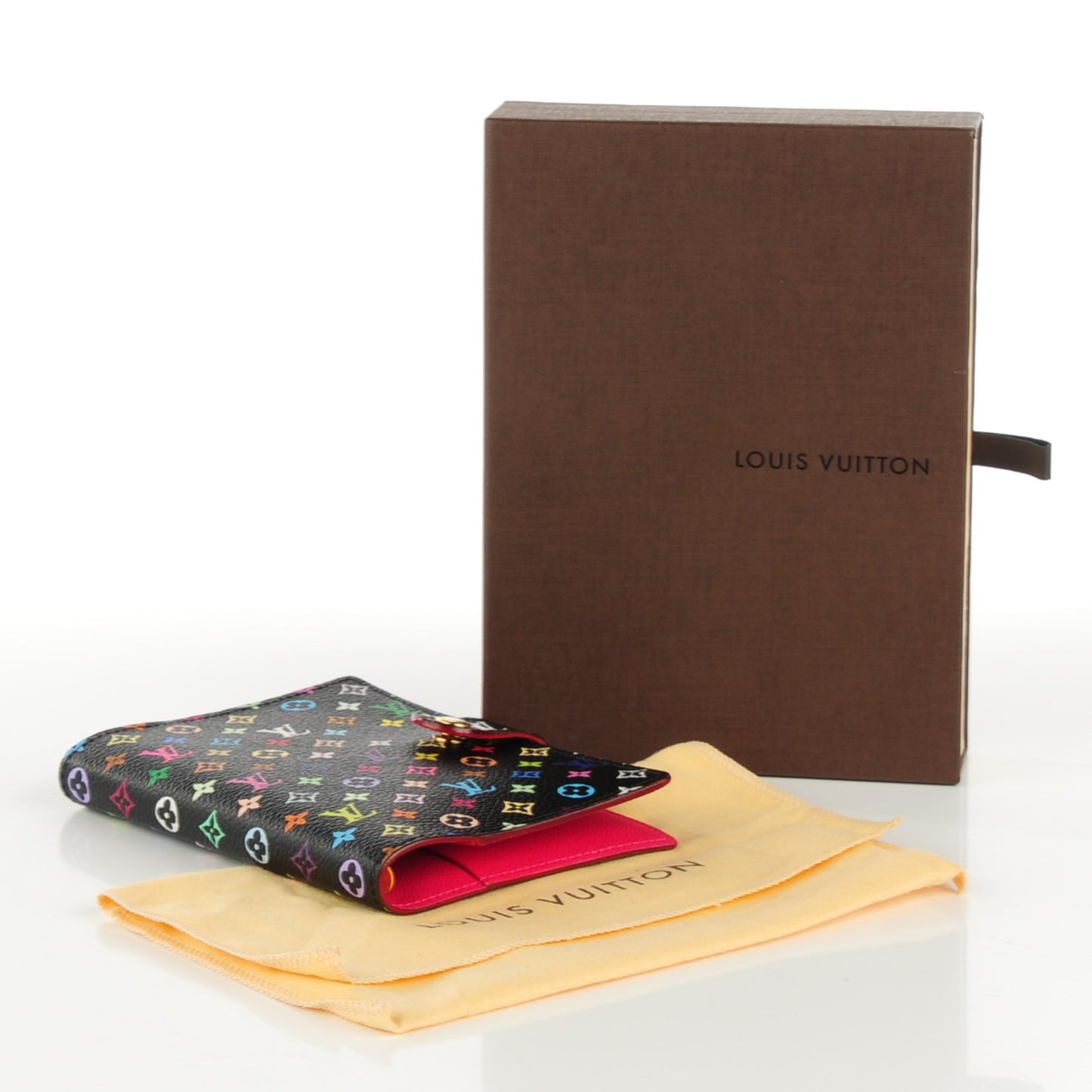 Monogram Multicolor Small Ring Agenda Cover Black Grenade