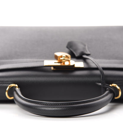 Hermes Epsom Kelly Sellier 28 Black 10 of 37