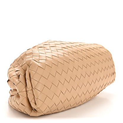 Bottega Veneta Nappa Maxi Intrecciato The Pouch Oversized Clutch Almond 4 of 11