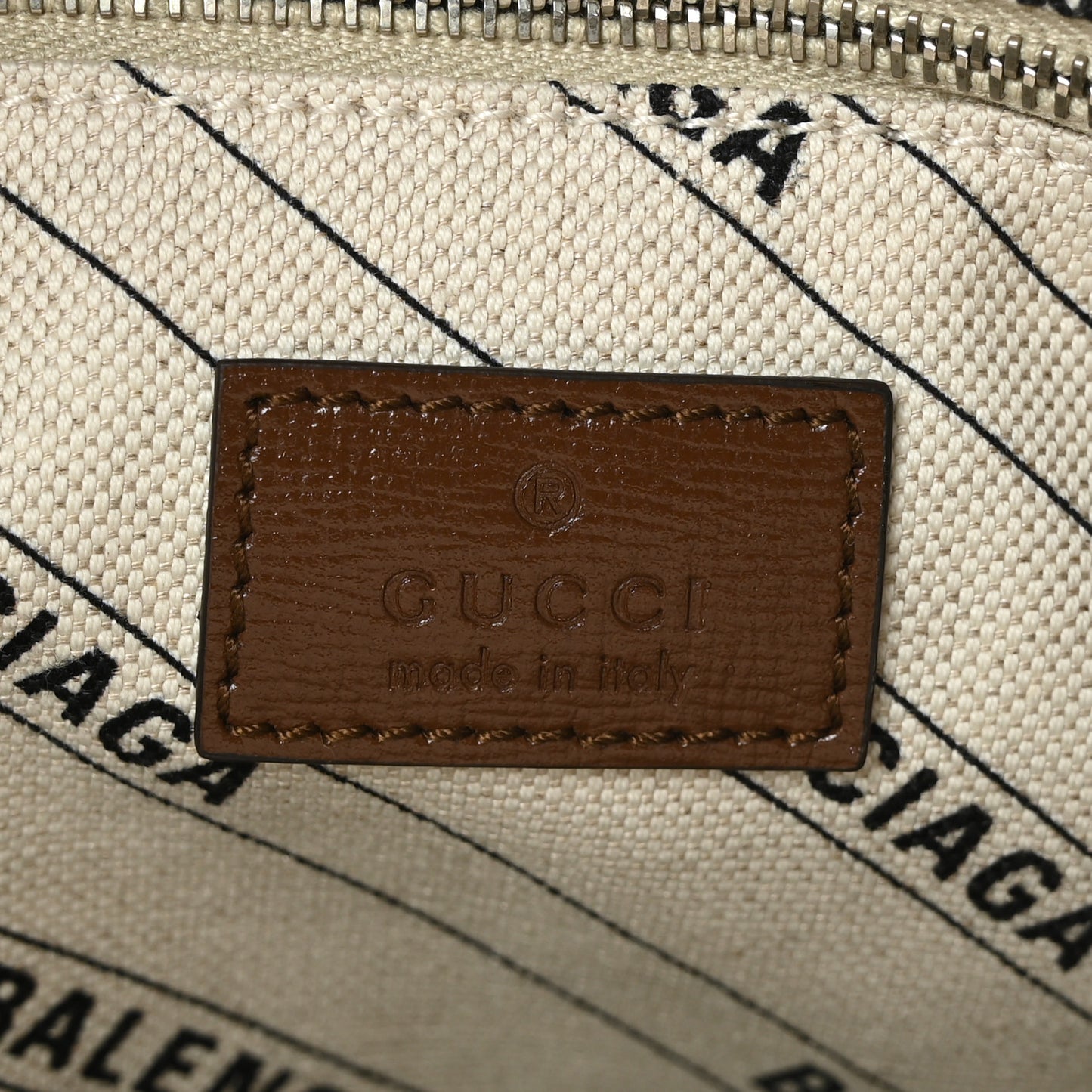 X GUCCI GG Monogram Azalea Calfskin Neo Classic Silver Hardware Medium City Beige Ebony Brown Sugar
