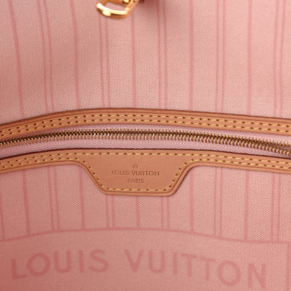 Louis Vuitton Damier Azur Neo Neverfull MM Rose Ballerine 7 of 12