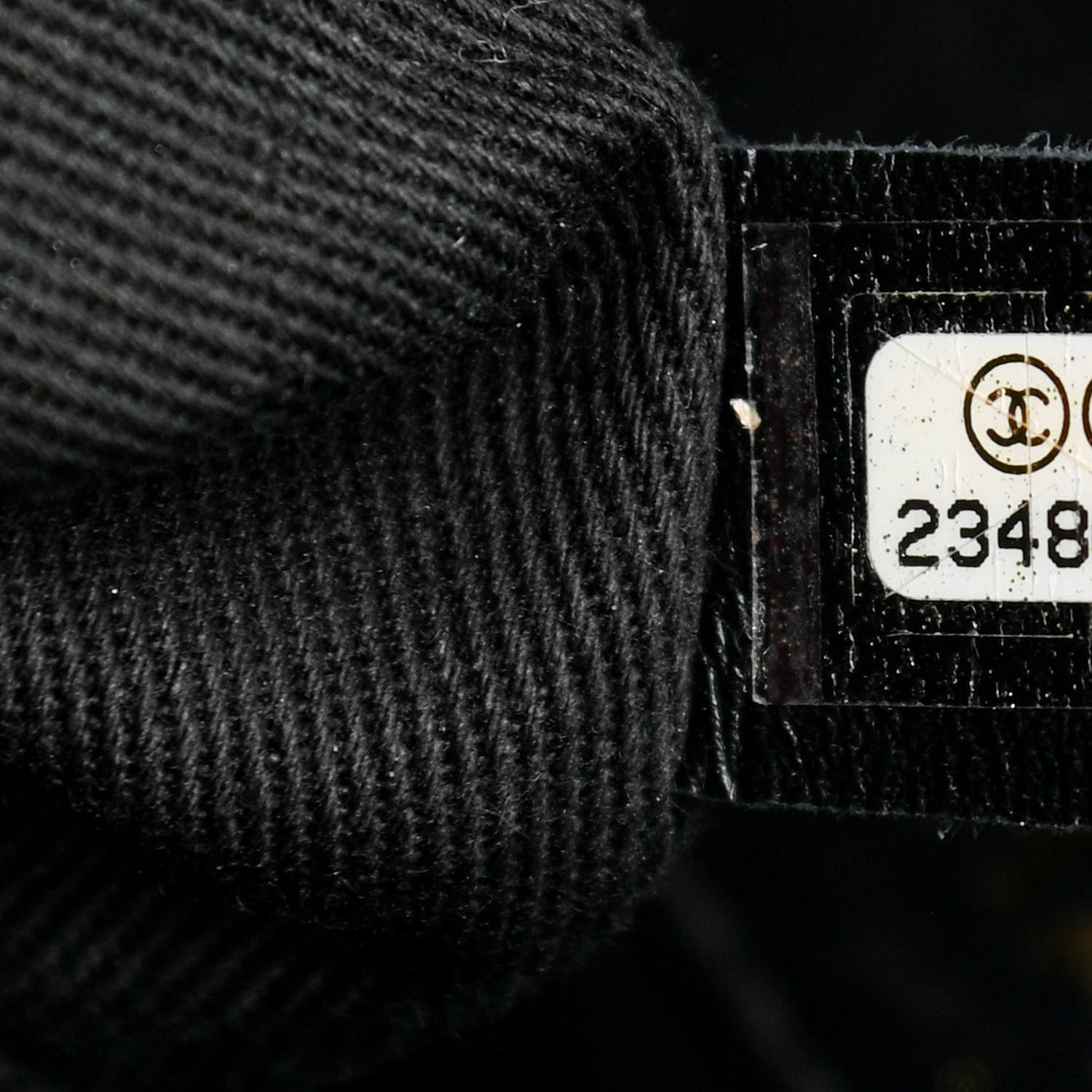 Chanel Canvas Chevron Cuba Patchwork Shopper Tote Black 7 of 10