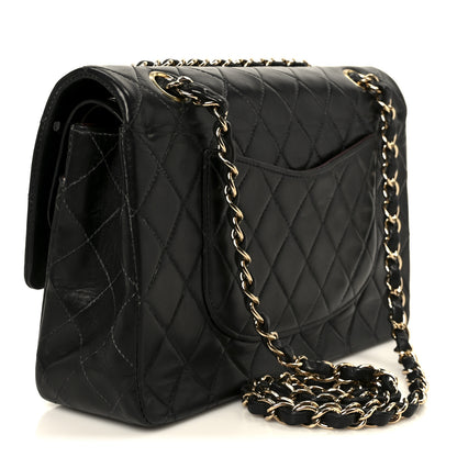 Chanel Lambskin Quilted Medium Double Flap Black 3 of 11