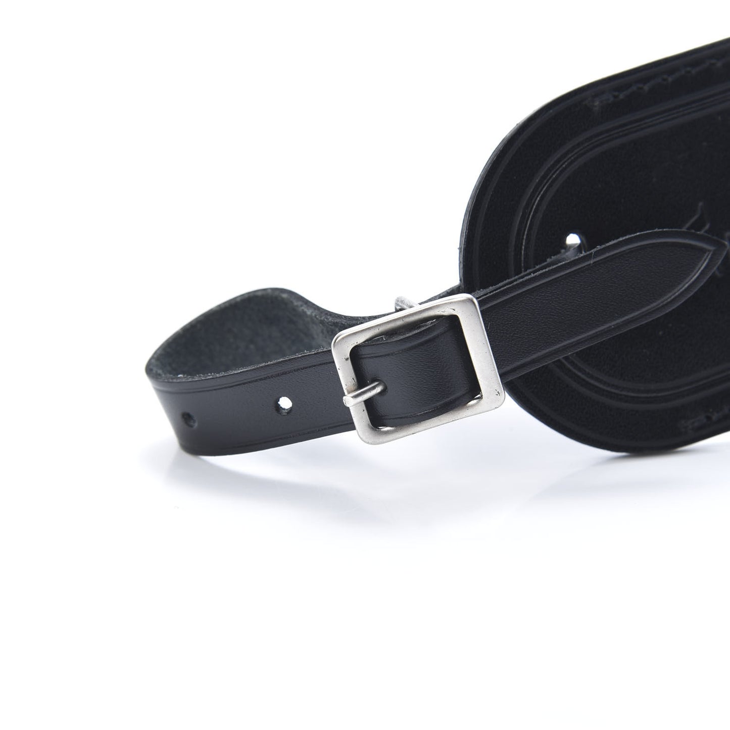 Calfskin Luggage Tag Black