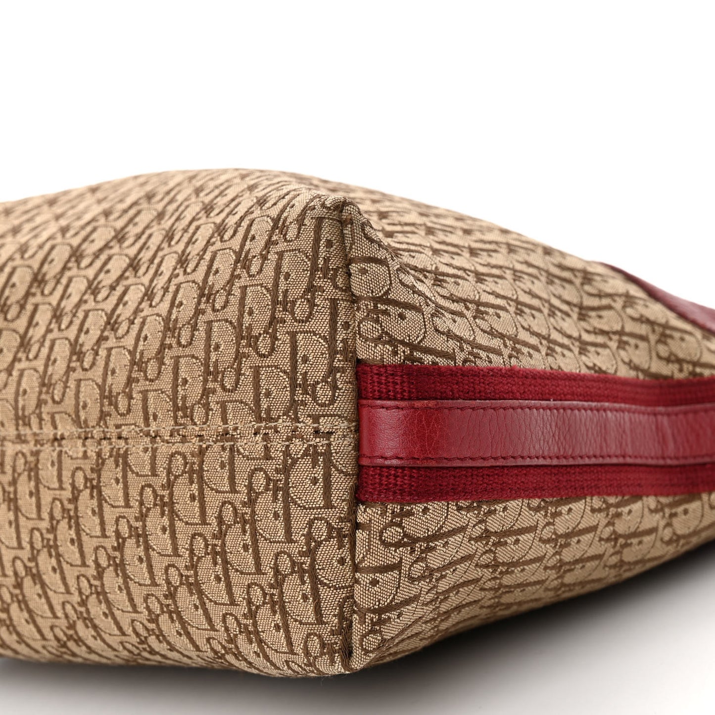 Monogram Street Chic Shoulder Bag Beige Red