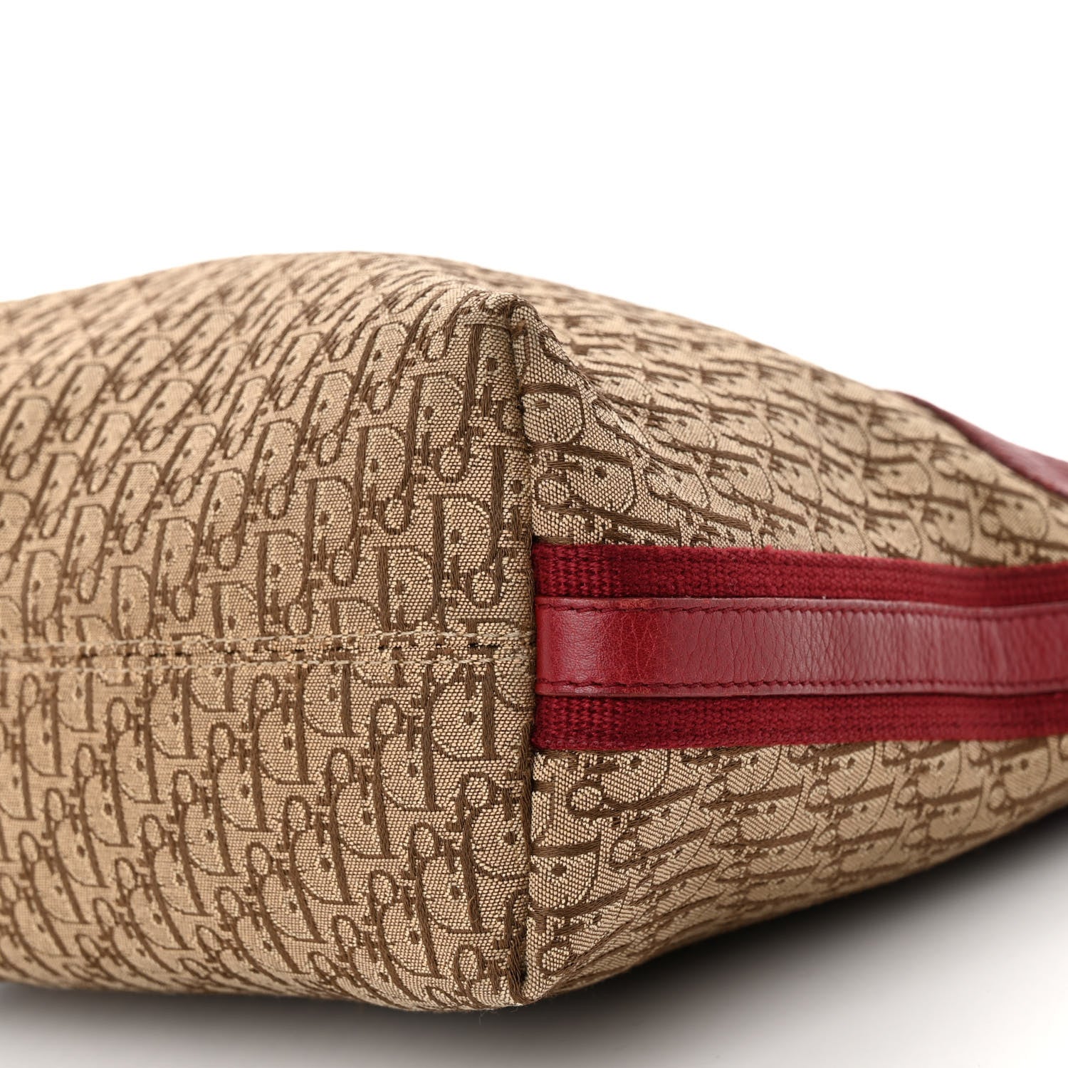 Christian Dior Monogram Street Chic Shoulder Bag Beige Red 9 of 11