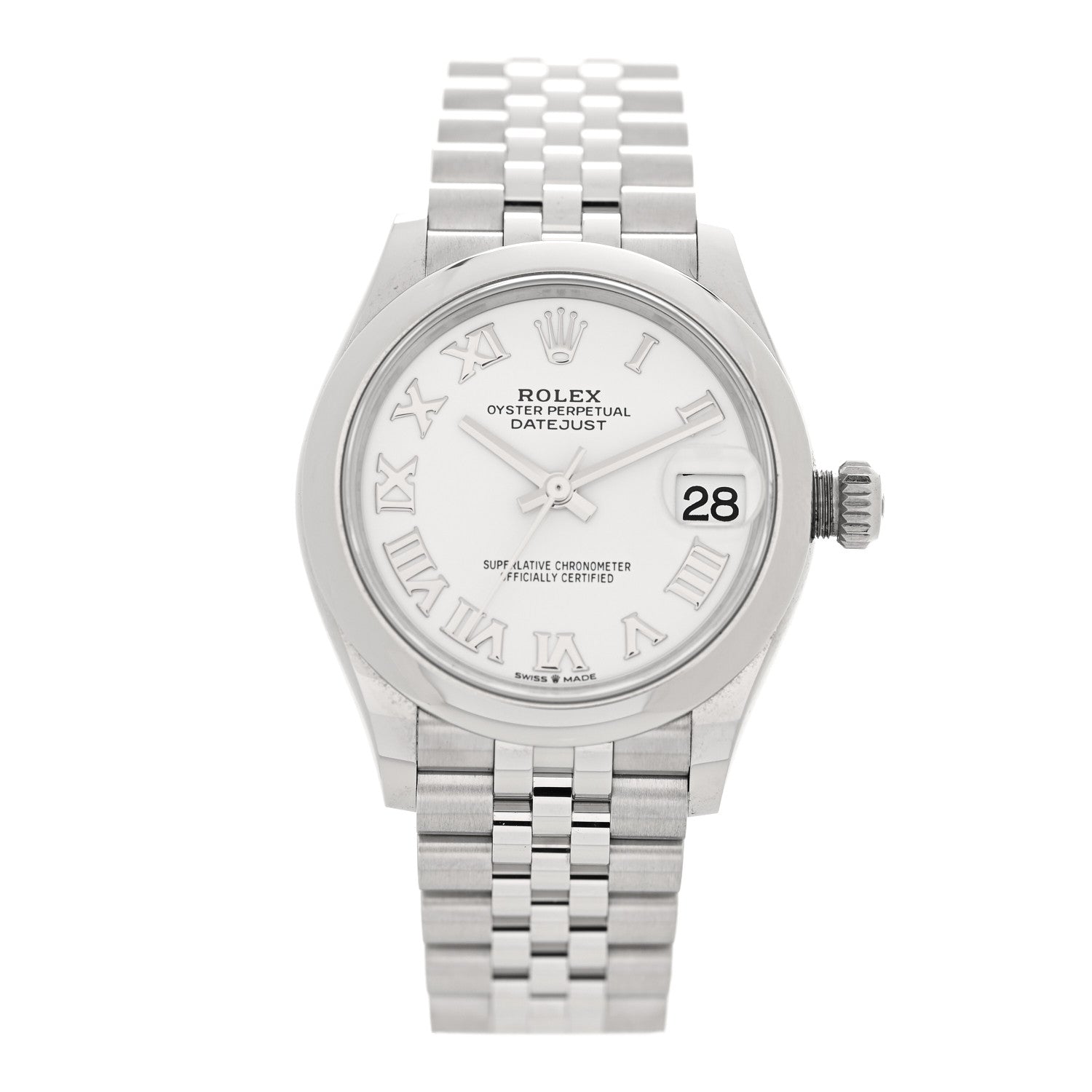 Rolex Stainless Steel 31mm Oyster Perpetual Datejust Watch White Roman 278240 1 of 5