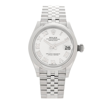 Rolex Stainless Steel 31mm Oyster Perpetual Datejust Watch White Roman 278240 1 of 5