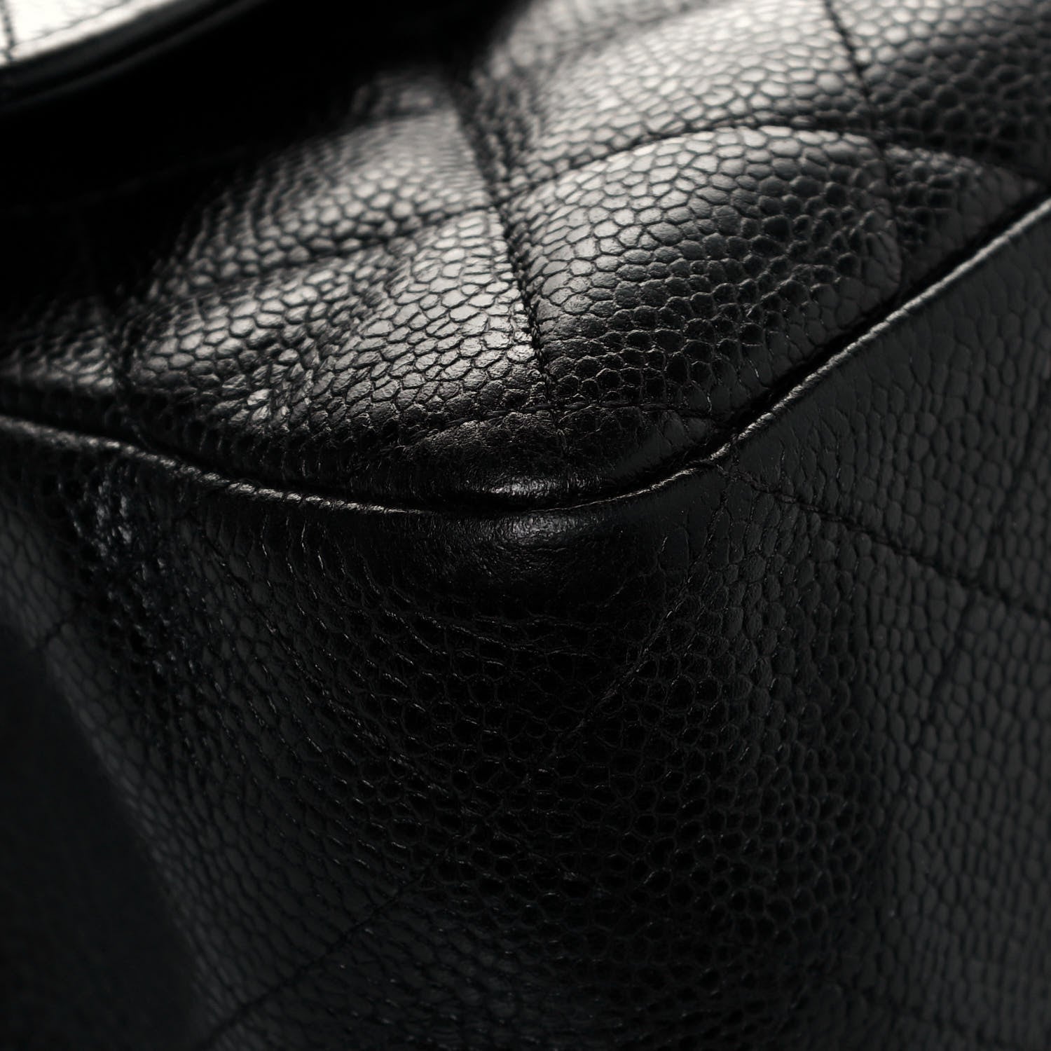 Chanel Caviar Quilted Jumbo Double Flap Black 8 of 12