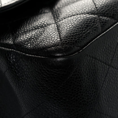 Chanel Caviar Quilted Jumbo Double Flap Black 8 of 12