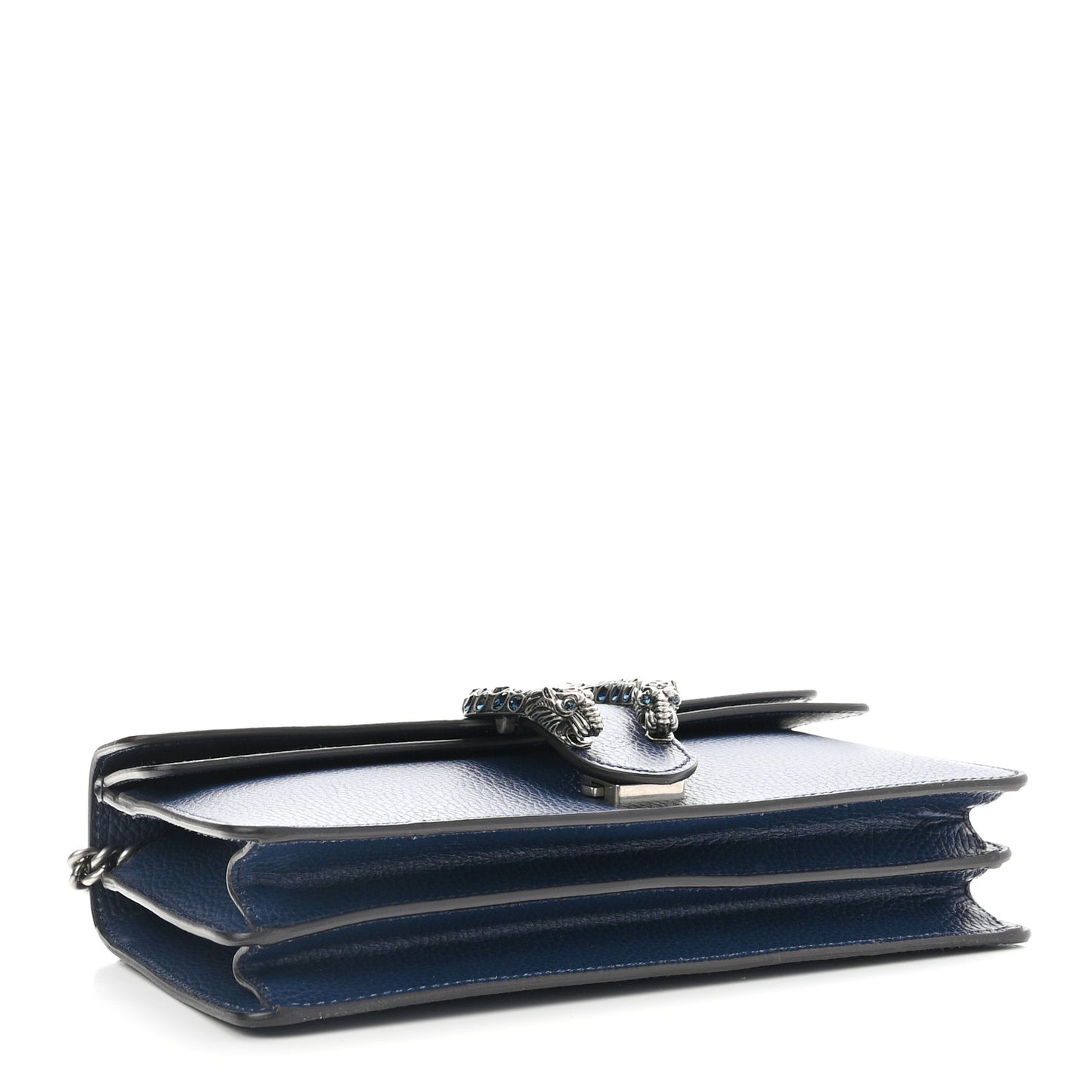Dollar Calfskin Crystal Small Dionysus Shoulder Bag Blue Agata Montana Sapphire
