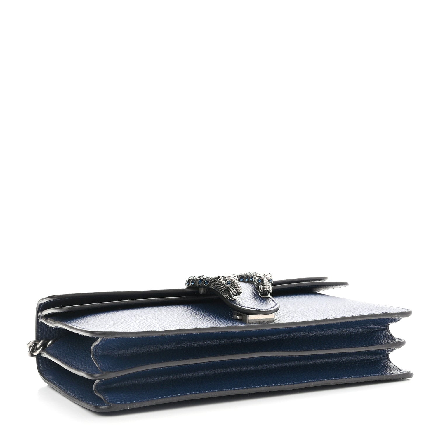 Gucci Dollar Calfskin Crystal Small Dionysus Shoulder Bag Blue Agata Montana Sapphire 4 of 12