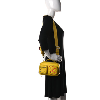 Louis Vuitton Calfskin Embossed Monogram Vuittamins Utility Crossbody Yellow 2 of 10