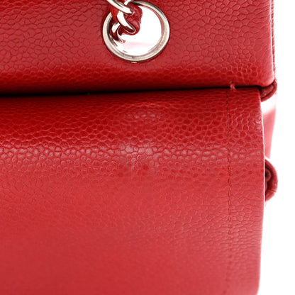 Chanel Caviar Quilted Medium Double Flap Red 13 of 13