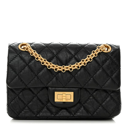 Chanel Aged Calfskin Quilted 2.55 Reissue Mini Flap Black 1 of 10