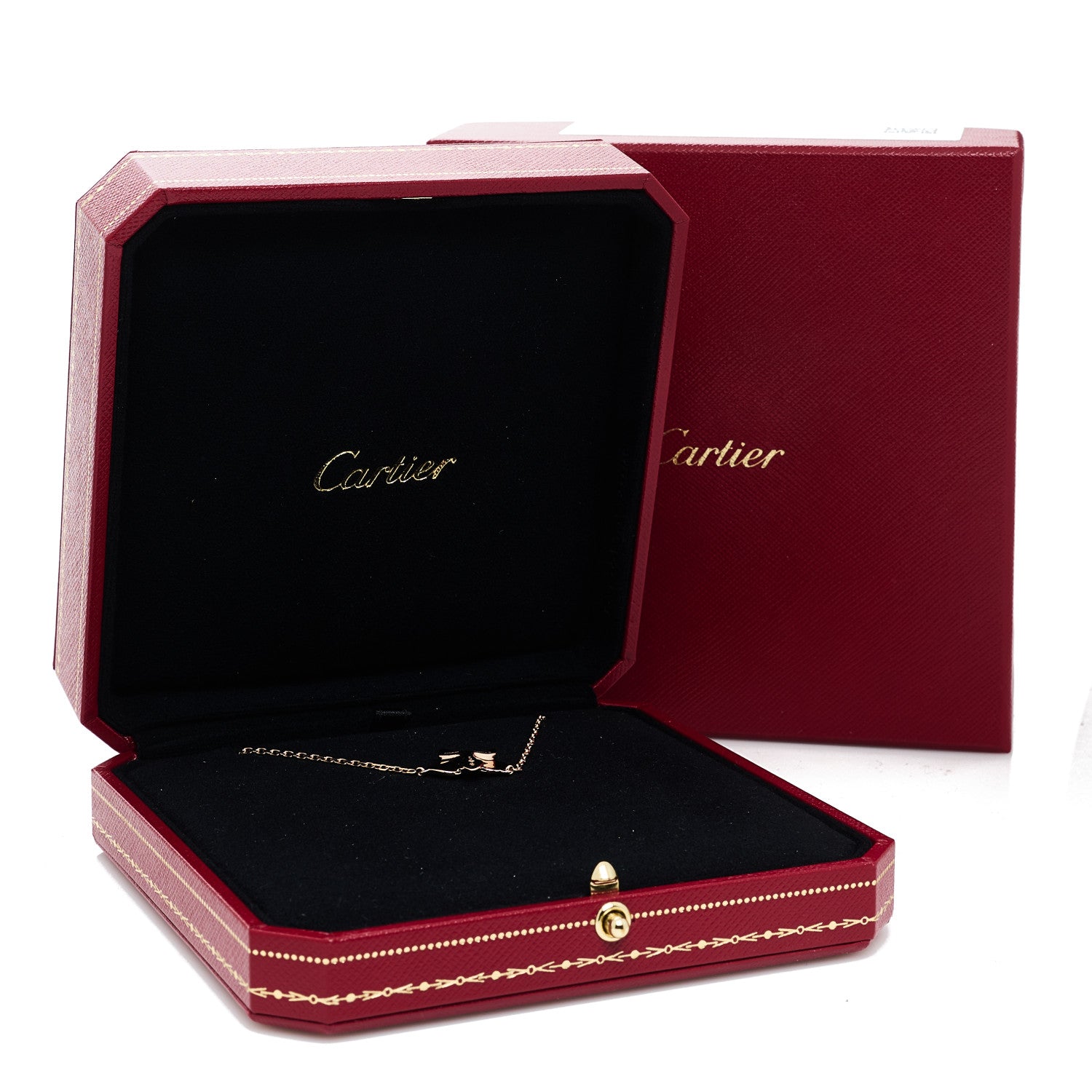 Cartier 18K Pink Gold Diamond Caresse D'Orchidees Par Cartier Pendant Necklace 6 of 6