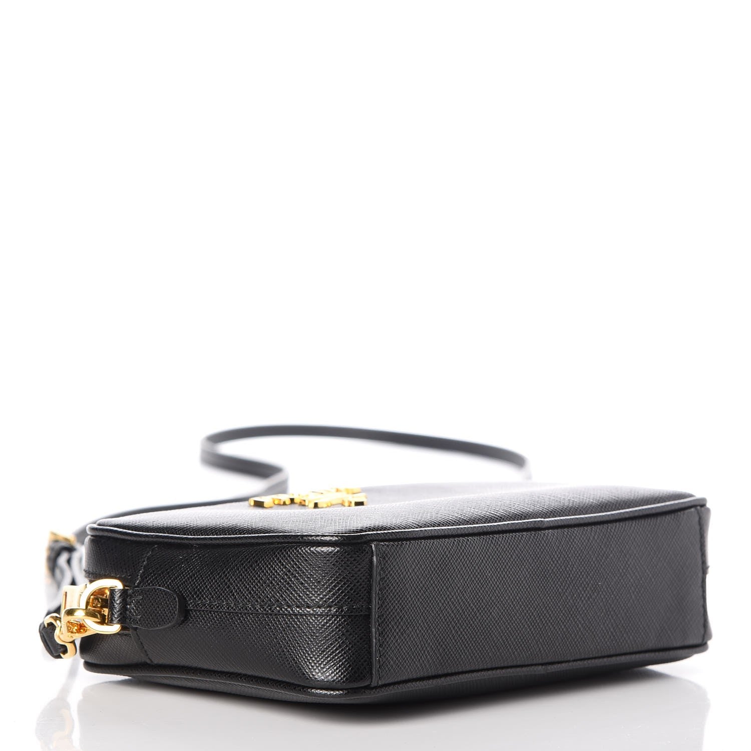 Prada Saffiano Small Camera Crossbody Bag Black 4 of 8