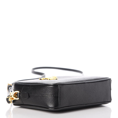 Prada Saffiano Small Camera Crossbody Bag Black 4 of 8