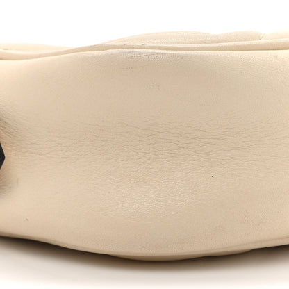 Gucci Calfskin Matelasse Mini GG Marmont Chain Shoulder Bag White 10 of 19