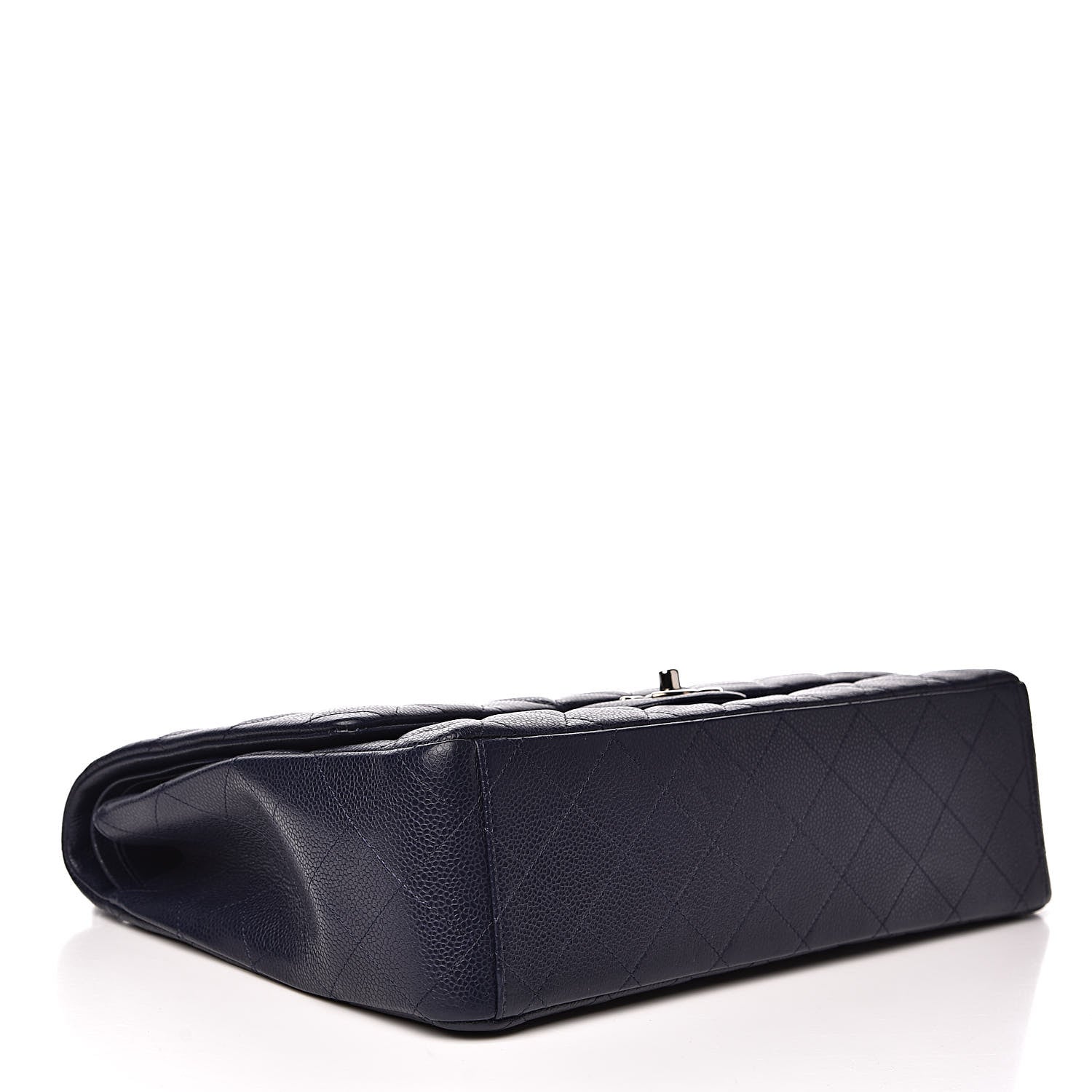 Chanel Caviar Quilted Maxi Double Flap Navy Blue 4 of 19