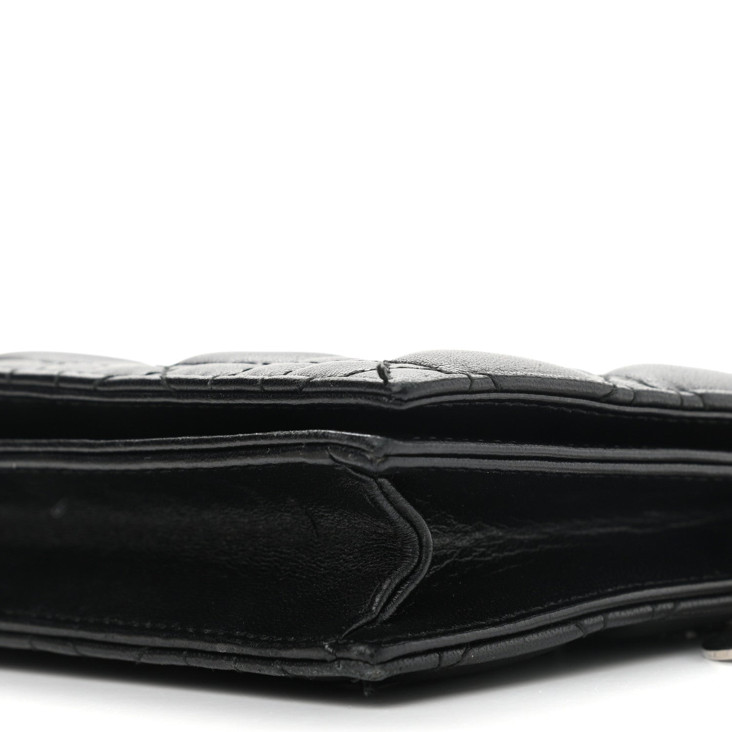 Christian Dior Lambskin Cannage Lady Dior Convertible Clutch Black 10 of 21