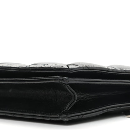 Christian Dior Lambskin Cannage Lady Dior Convertible Clutch Black 10 of 21